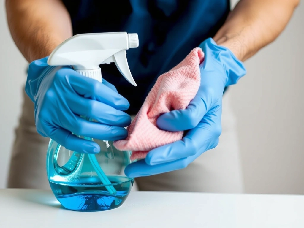 Herramientas de limpieza profesionales en uso